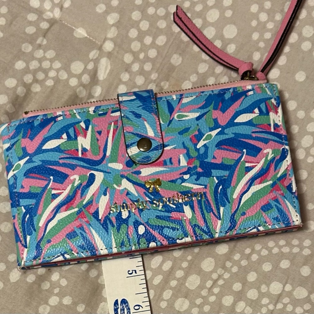 Simply Southern Blue and Pink Wallet